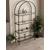 Hanah Home Linda polica za knjige 80 × 172 × 30 cm, crna / providno staklo