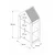 HANAH HOME Višenamenska polica Multipurpose Shelves 3 White Yellow