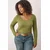 Trendyol Curve Ženska bluza Tbbaw26Af00034, Zelena