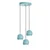 Opviq Luster Top-15-241-1, 45-111cm, O45 cm, 3xE27, Tirkizni