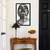 Wallity APT091MS Zidna dekoracija Antonietta, 45x70cm, Crna