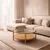 Hanah Home klub sto Monza 80, 80 cm, hrast