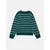 Pull&Bear Pulover temno zelena/bela