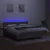 Vidaxl Box spring postelja z vzmetnico LED taupe 180x200 cm blago