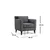 Atelier del Sofa Fotelja Nordic 76x83x80cm Tamnosiva