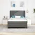 Vidaxl LED Box Spring Postelja Temno siva 140 x 200 cm blago