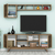 Hanah Home Set TV komoda i klub sto Inci, 4 komada, Orah