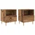 Noćni ormarić s ladicama 2 pcs Staro drvo 40 x 35 x 47,5 cm