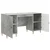 Stol Betonska siva 142,5 x 50 x 75 cm Konstruirano drvo