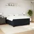 vidaXL Box spring postelja z vzmetnico črna 200x200 cm žamet