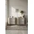 Hanah Home komoda Moka 150, 150 cm, bela / travertin / zlatna