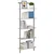 Polica Siva Sonoma 60 x 24 x 168 cm Konstruirano drvo