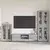Set TV komoda FLORIN 3 kom. Siva Sonoma Konstruirano drvo