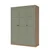 Hanah Home ormar Loren 1600-236, 135,8 cm, orah / zeleni