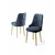 Hanah Home Set stolica Newa, 46x94x46 cm, 6 komada, Antracit-zlatne boje