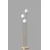 Aberto Design Podna lampa Judy , 150 cm, E27, IP20, Zlatne boje