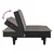 Vidaxl Raztegljiv kavč taupe blago