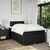 Vidaxl Box spring postelja z vzmetnico črna 120x190 cm blago