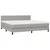 Vidaxl Box spring postelja z vzmetnico svetlo siva 200x200 cm blago