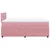 Vidaxl Box spring postelja z vzmetnico roza 120x190 cm žamet