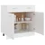 Vidaxl Spodnja omarica s predalom “Lyon” bela 80x46x81,5 cm