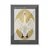 WallXpert uramljena slika 115230, The White Swan Hilme af Klint, beli labud u zlatnom ovalu, 30 x 40 cm, beli ram