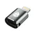 OTG adapter Techsuit TitanCoreX A11 Lightning v USB-C 3A, aluminijasta zlitina, Plug&Play, hitro polnjenje - siv