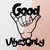 Wallity Zidna dekoracija Good Vibes Only, 52x58 cm, 1.2mm, Crna