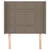 Vidaxl Vzglavje z ušesi taupe 83x16x118/128 cm blago