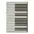 Conceptum Hypnose Tepih Hmi Kdc-85, Pravougaoni, 160 x 230 cm, Crno-beli