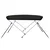 Tenda bimini s 2 luka crna 180x130x110 cm
