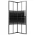 Prugasta tuš-kabina ESG 80 x 80 x 180 cm crna