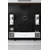 Hanah Home Chrome Line TV komoda sa dve police, Bela