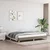Vidaxl Posteljni okvir brez vzmetnice taupe 200x200 cm blago