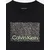 Calvin Klein Jeans Majica Perforation LVCKSJA04B Črna Regular Fit
