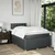 Vidaxl Box spring postelja z vzmetnico temno siva 120x200 cm blago