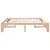 Vidaxl Konstrukcija postelje Rjava 180 x 200 cm Masivno borovo les