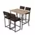 Hanah Home Set barskih stolova i stolica, 110 x 92 x 70 cm, 5 delova, Braon