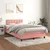 Vidaxl Box spring postelja z vzmetnico roza 120x190 cm žamet