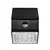 LED zidna solarna lampa sa senzorom LED/2,5W/3,7V IP65 1200 mAh crna