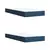 Box spring postelja z vzmetnico modra 200x200 cm blago