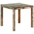 Vidaxl Jedilna miza 82x80x76 cm trden predelan les