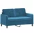 3-dijelni set sofa plavi baršunasti