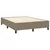 shumee Box spring postelja z vzmetnico taupe 140x190 cm blago