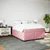 Vidaxl Box spring postelja z vzmetnico roza 160x200 cm žamet