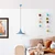 Opviq Luster Tom-3531, 30-117cm, O30 cm, Plavi