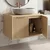 Kopalniška omarica pod umivalnikom Rea Core 60cm Beige