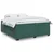 Vidaxl Box spring postelja z vzmetnico temno zelena 200x200 cm žamet