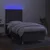 Vidaxl Box spring postelja z vzmetnico LED temno siva 90x200 cm blago