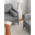 ATELIER DEL SOFA Sofa trosed Nordi 3 Seater Metal Grey